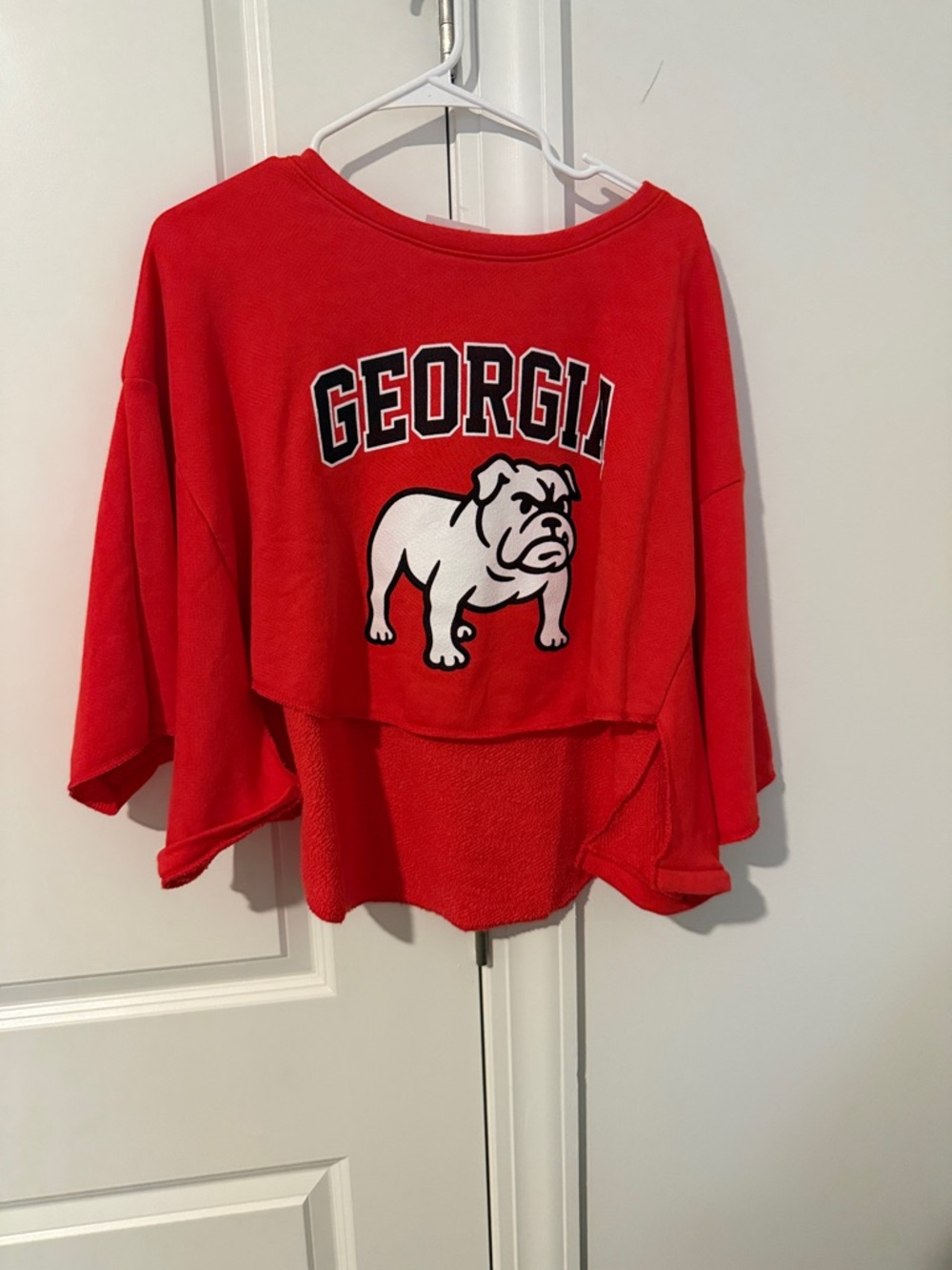 NWT BUCKETLIST University of Georgia Red Bulldog Pullover